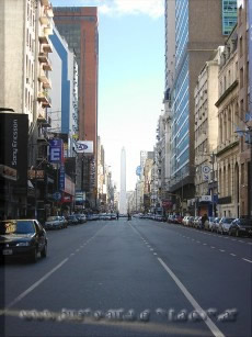 Calle Corrientes en Buenos Aires