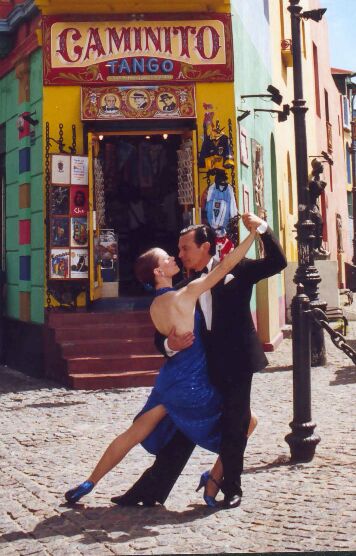 Bailarines de Tango en Caminito