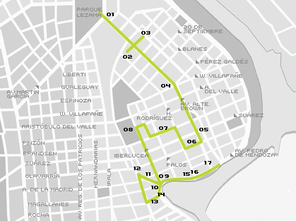 Plano del Barrio de La Boca, Buenos Aires