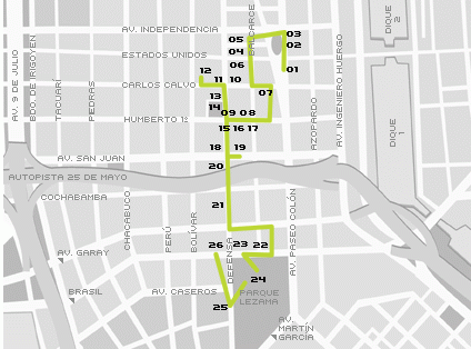 Plano de San Telmo, Buenos Aires