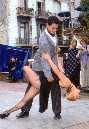 Bailarines de Tango en San Telmo