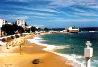 Playa desde Porto da Barra, Salvador de Bahía (Brasil)