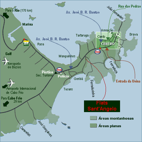 Mapa Centro Buzios