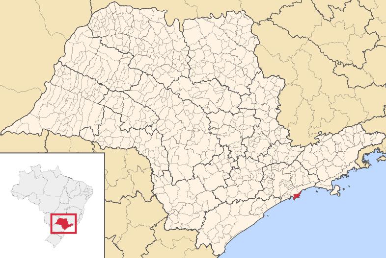 Mapa Ubicacion de Guaruja