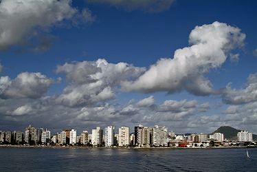 Vista de la Ciudad de Santos, Brasil