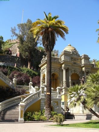 Cerro Santa Lucía en Santiago, Chile