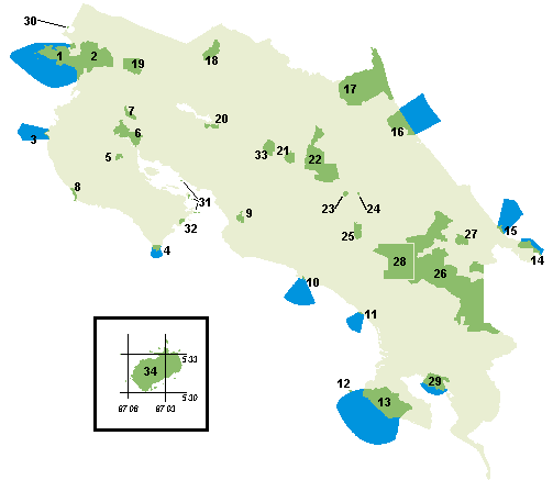 Parques Nacionales de Costa Rica