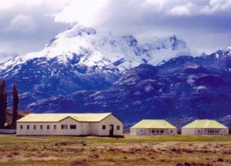 Casco de la Estancia Cristina en El Calafate