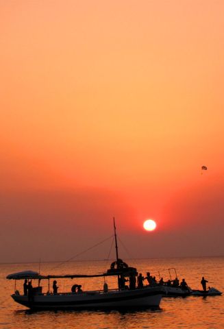 Magnífica Puesta de Sol en el Mediterráneo en Ibiza.