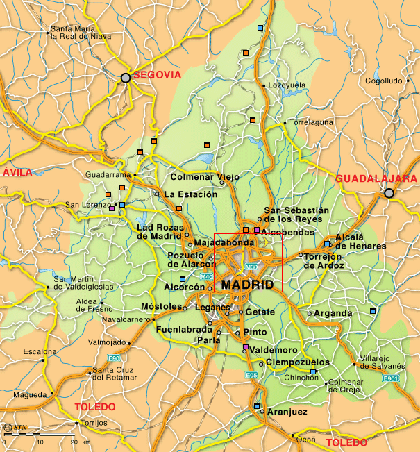Mapa de Madrid