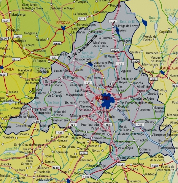 Mapa Rutas de Madrid