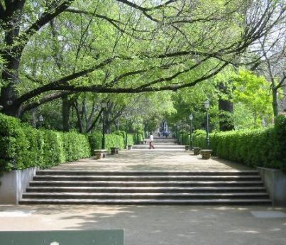 Pegado a la pinacoteca del Museo del Prado, se ubica el Real Jardín Botánico. Posee cuatro terrazas de forma escalonadas que contienen plantas de Europa, de América y del Pacífico.