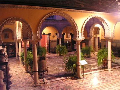 Interior del Patio del Palacio de la Condesa Lebrija