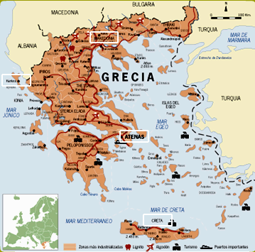 Mapa de Atenas