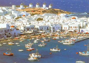 Puerto de Mykonos Grecia