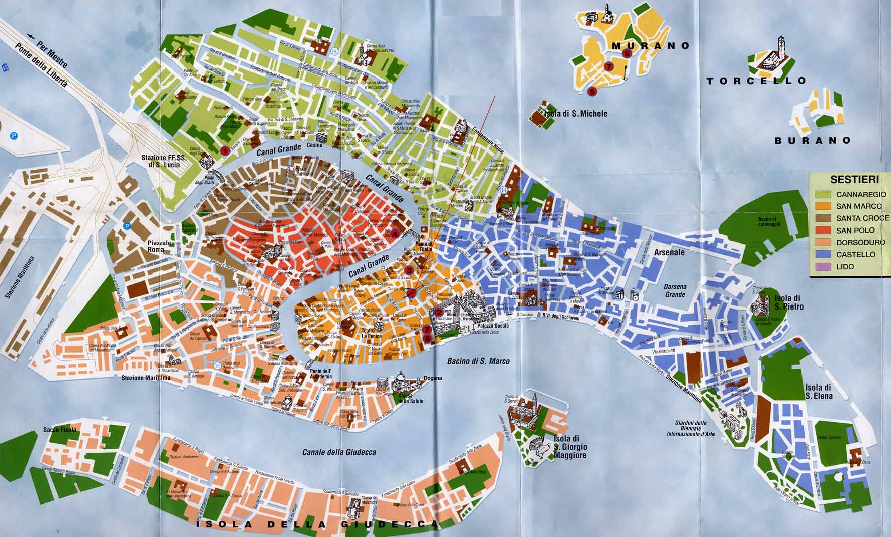 Mapa Plano de Venecia