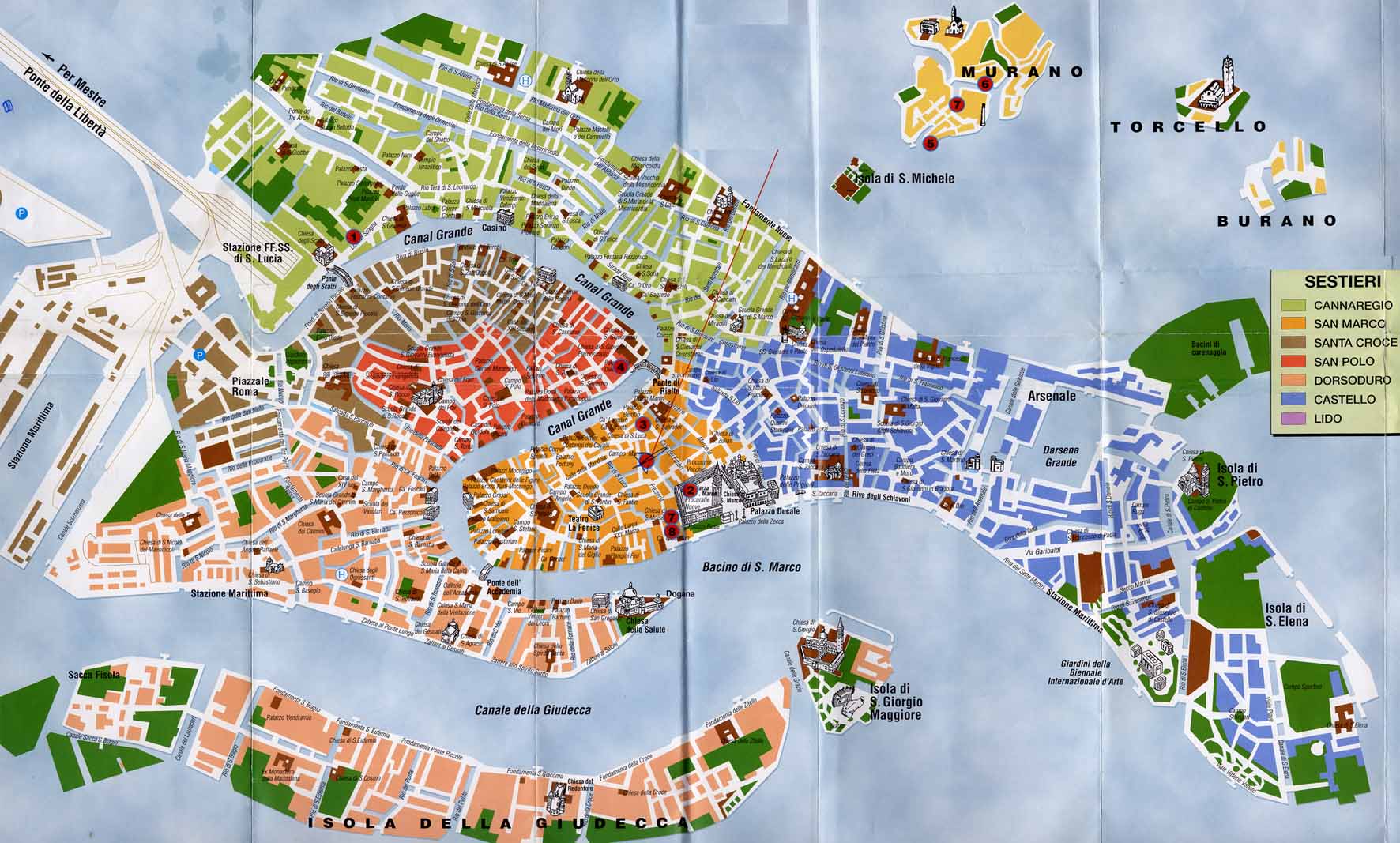 Mapas De Venecia Italia Planos Y Calles