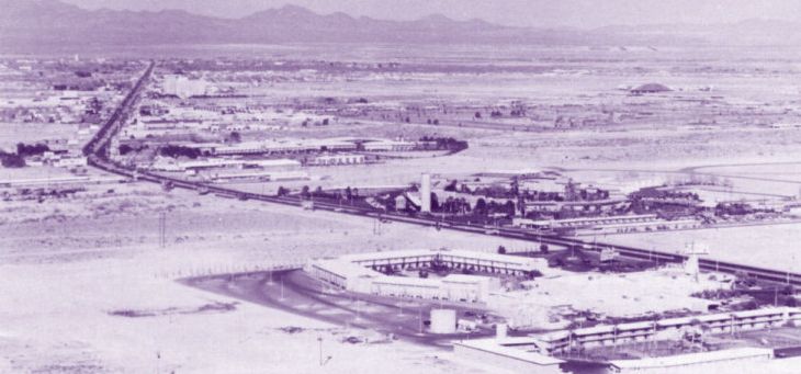 Imagen Histórica de la zona Strip de Las Vegas