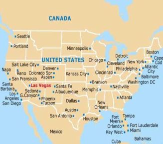 Mapas de Las Vegas - Ubicación Geográfica