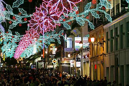Calles de Madrid en Navidad