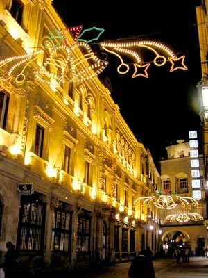 Navidad en el barrio de Salamanca en Madrid España