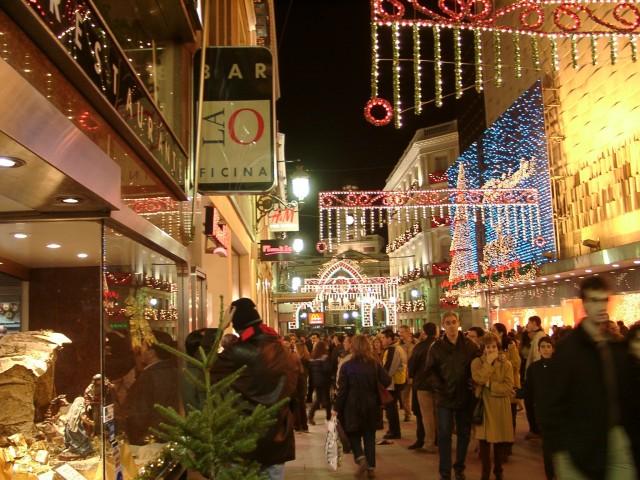 Zona Comercial de Madrid en Navidad