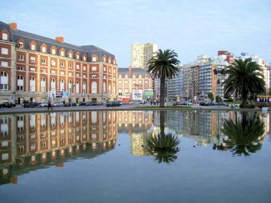 Plaza Colón en Mar del Plata.