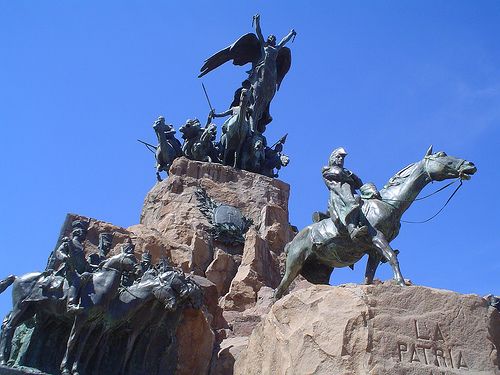 Fuente de los Continentes en el Parque San Martín de Mendoza