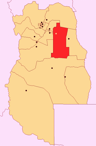 Mapa departamento Santa Rosa Mendoza