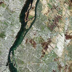 Mapa Satelital de Montreal