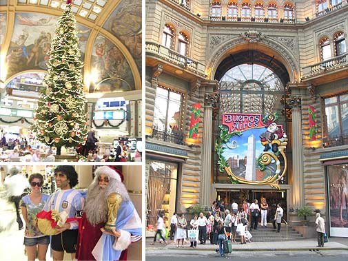 Galerías Pacífico en Navidad en Buenos Aires