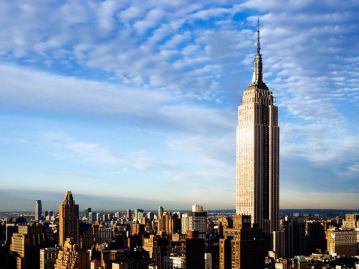 Empire State Building: Con 381 metros, éste fue durante muchos años el edificio más alto del mundo.