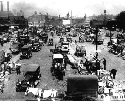 Wallabout Market, around the area of what is now the Brooklyn Navy Yard, Nueva York