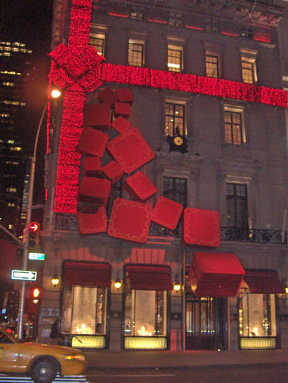 Cartier decorada en épocas navideñas.