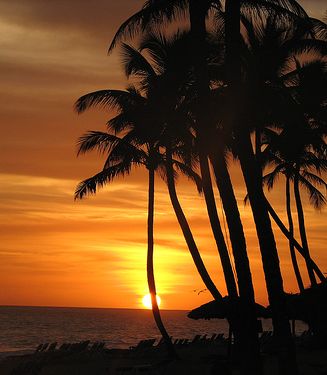 Puesta del sol en Punta Cana