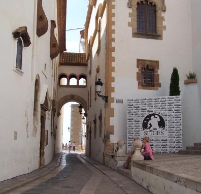 Calle del Pecado en Sitges