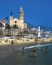 Playa Fragata en Sitges