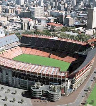 El Ellis Park Stadium de Johannesburgo espera para vibrar con la llegada del Mundial de Fútbol 2010