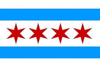 Bandera de Chicago Estados Unidos