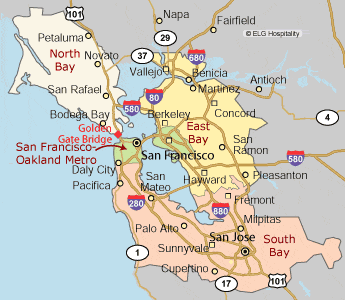 Mapa Bahía de San Francisco