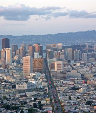 Vista panorámica de San Francisco desde las Twin Peaks