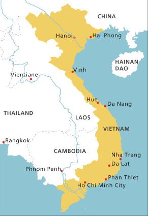Mapas de Vietnam