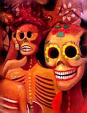 Dia de Todos los Muertos celebrado en México de una manera particular.
