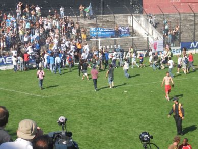 El Equipo Argentino "Los Dogos" festeja el Triunfo