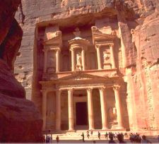 Ruinas de Petra en Jordania