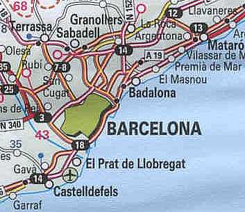 Mapa de Barcelona