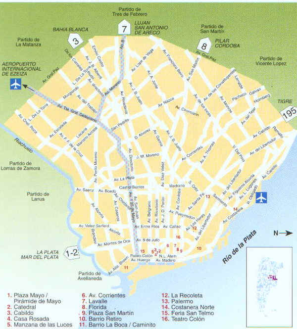 Mapa Calles Ciudad de Buenos Aires