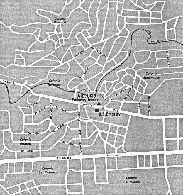 Mapa del Centro de Tegucigalpa