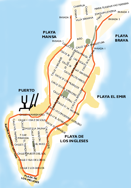 Mapa de Punta del Este