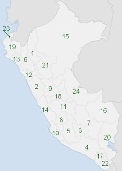 Departamentos de Perú (Referencias)